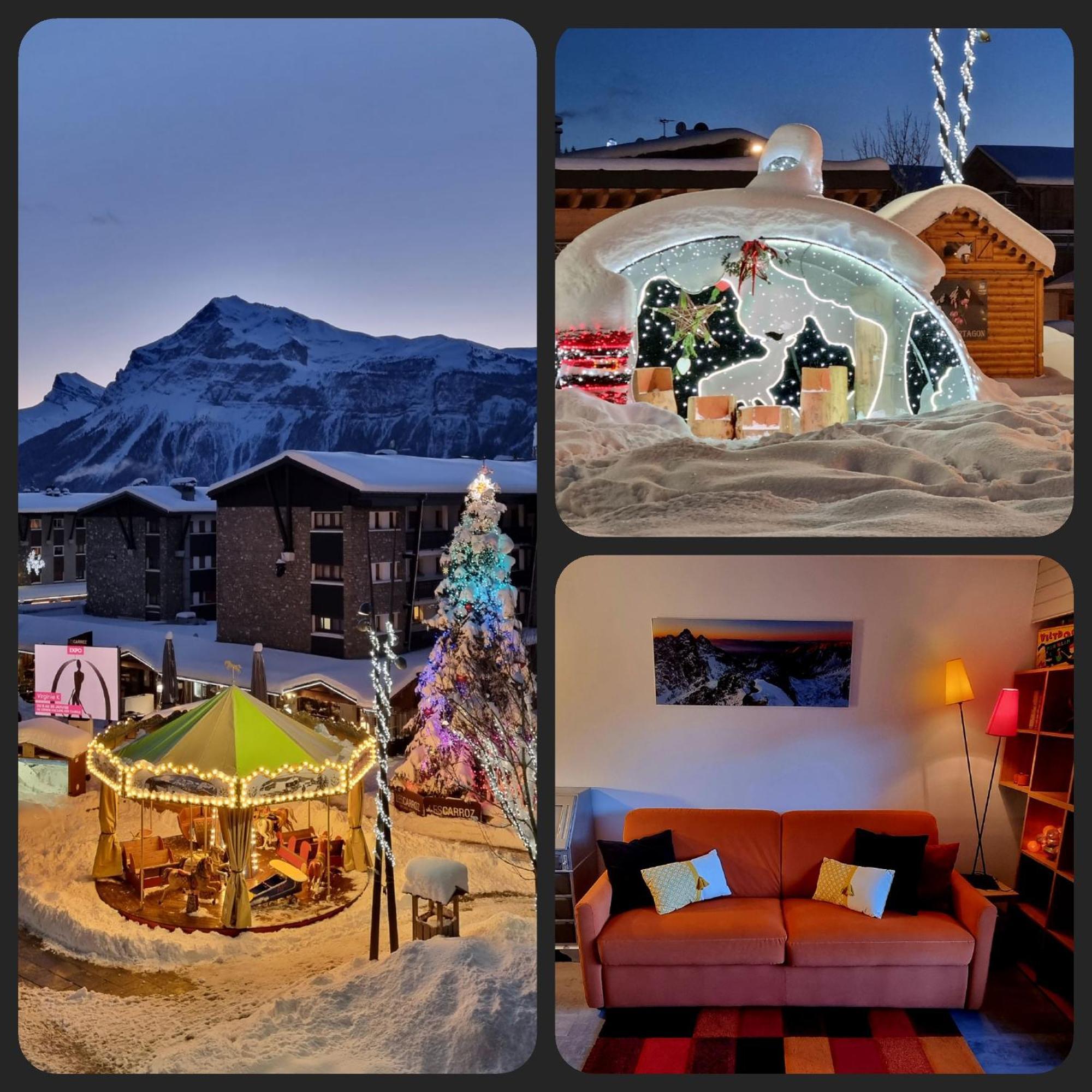 Vintage Chic -Central, Wifi, Mountain View Les Carroz d'Arâches Exterior foto
